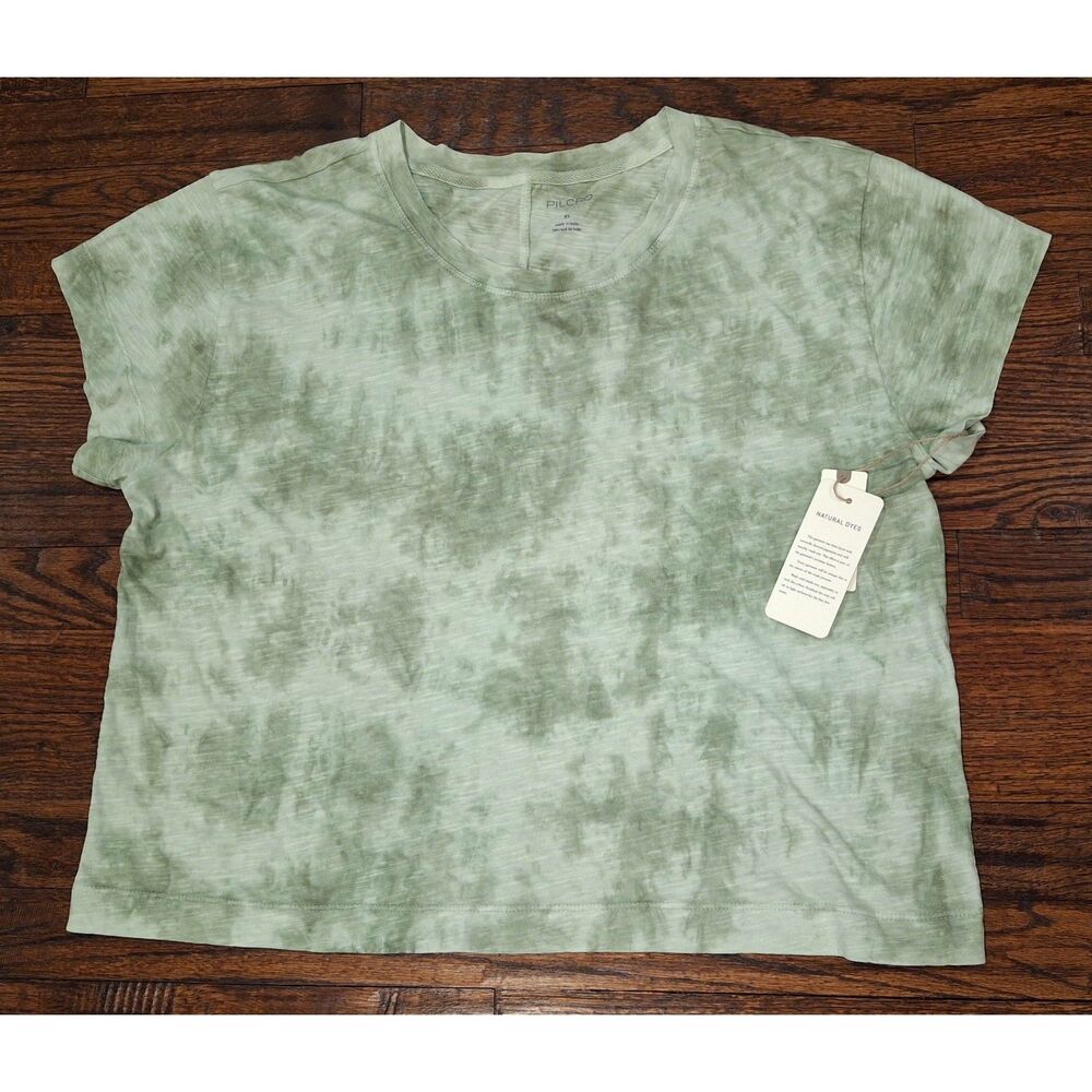 NWT Pilcro Green Tie-Dye Shirt Womens XL